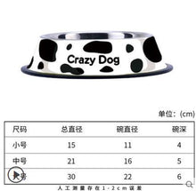 Load image into Gallery viewer, Pet tableware Panda Bowl Cat Cartoon Stainless Steel Dog Pot Bowl Pet Feeder Gamelle Chien Water Bottle Food