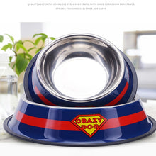 Load image into Gallery viewer, Pet tableware Panda Bowl Cat Cartoon Stainless Steel Dog Pot Bowl Pet Feeder Gamelle Chien Water Bottle Food