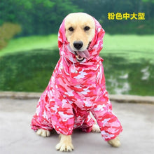Load image into Gallery viewer, Large Dog Raincoat Clothes Waterproof Rain Jumpsuit For Big Medium Small Dogs Golden Retriever Outdoor Pet Clothing Coat WLYANG