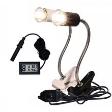 Load image into Gallery viewer, Reptile Lamp Set UVA+UVB 3.0 Lamp Clip-on Bulb Lamp Holder Thermometer Hygrometer Turtle Tortoises Basking Lamp Heat light Kit