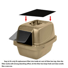 Load image into Gallery viewer, Household Cat Litter Box Filter Kitten Activated Carbon Deodorant Pad Litter Box Charcoal Filter for Home and Garden 4pcs