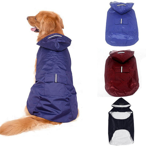 Reflective Dog Raincoat Rain Jacket Jumpsuit Waterproof Pet Clothes Safety Rainwear For Pet Small Medium Dogs Puppy Doggy